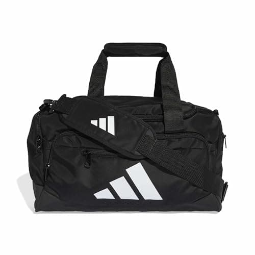 Image of adidas Unisex Training Defender Duffle Bag XSmall, Black/White, One Size