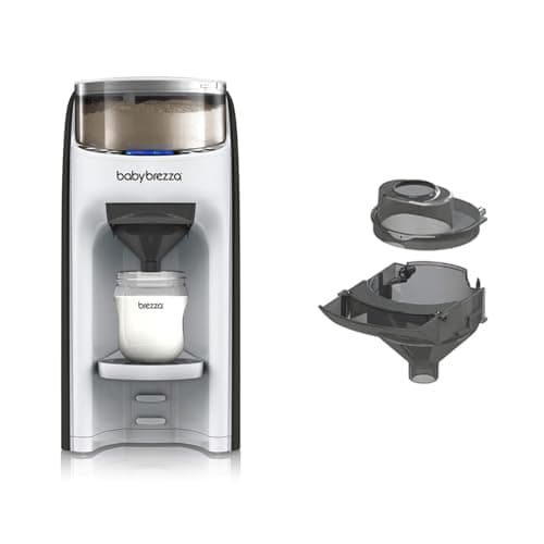 Image of Baby Brezza - Formula Pro Advanced Automatic Bottle Preparer with Free Extra Funnel Kit - Black & White