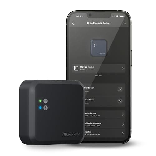 Image of igloohome - Gateway for Smart Door Lock, Wireless Access Points, WiFi Bridge for Smart Padlock, Smart Home Appliances, Link up to 5 Devices