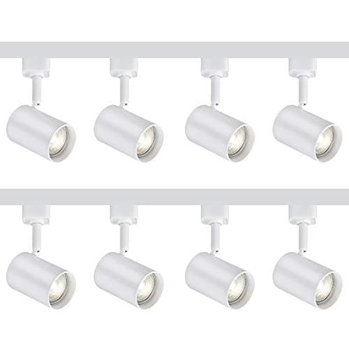 Image of 5W GU10 LED 4M 4 Meter 8 Spot Lights Single Circuit Straight Bar Track Tilt Angle Tape Rail Kitchen Home Office Multi Directional Lighting Spotlight
