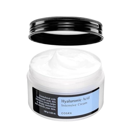 Image of COSRX Hyaluronic Acid Moisturizing Cream, 100g, Long-lasting Hydration, Rich Moisturizer for Sensitive Skin, Korean Skin Care, Animal Testing Free, Parabens Free