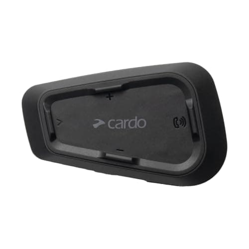 Image of Cardo Systems Spirit Motorcycle Bluetooth Communication Headset, 2-Way Bluetooth, Thin 32mm Speakers, Waterproof, Universal Connectivity - Single Pack