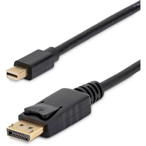 Image of StarTech.com MDP2DPMM3 3 ft Mini DisplayPort to DisplayPort 1.2 Adapter Cable M/M, DisplayPort 4k with HBR2 support, 3 ft Mini DP to DP Cable