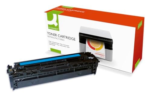 Image of Q-Connect Compatible Solution HP 125A Cyan Laserjet Toner Cartridge