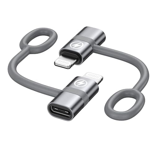Image of RAVIAD 36W USB C to Lightning Adapter (2Pack) USB C Female to Lightning Male Adapter Fast Charging for Phone 14 13 12 11 Pro Max Pad Pro Air/Mini Charging Cord Connector, Not for Audio/Headphone/OTG