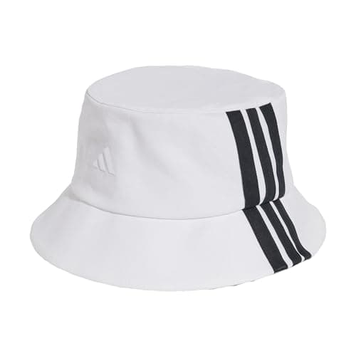 Image of adidas Unisex Adult Sportswear 3 Stripes Bucket -Youth White/Black