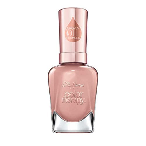 Image of Sally Hansen Colour Therapy Nail Polish with Argan Oil, 14.7 ml, Brushed Petal