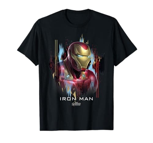Image of Marvel Avengers Endgame Iron Man Splatter Graphic T-Shirt T-Shirt