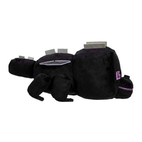 Image of Mattel Minecraft Plush Ender Dragon Character Soft Doll, Video Game-Inspired Collectible Toy Gift, 8-inch, HWH32