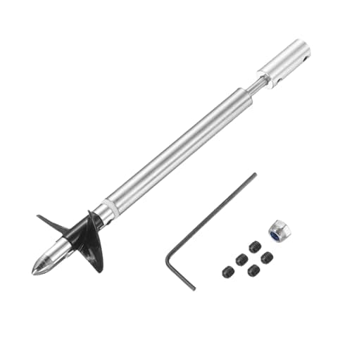 Image of sourcing map Drive Shaft Two Propeller and Coupling Joint for RC Boat Coupler Assemble Kit, L12.5cm Shaft, L8cm Sleeve, D3.6cm Two Propeller, Fit for 3.17mm Motor Shaft