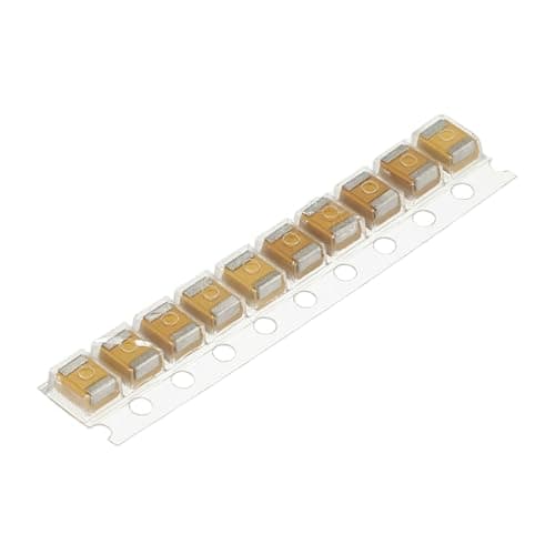 Image of sourcing map 10 Pcs 100uF Tantalum Capacitor, 6.3V Tantalum Electrolytic Capacitor Patch Replacement Kit for Game Stick Electronic Smart Device DIY Circuit