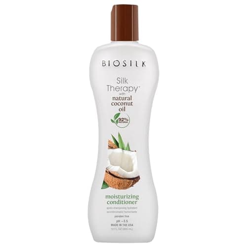 Image of BioSilk Silk Therapy with Natural Coconut Oil, Moisturizing Conditioner, 355 ml