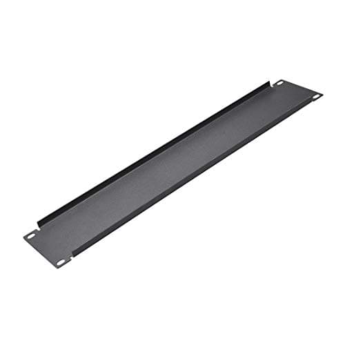Image of sourcing map 2U Blank Rack Panel - Metal Rack Mount Filler Panel for 19-Inch Server Rack Enclosure or Cabinet - Black