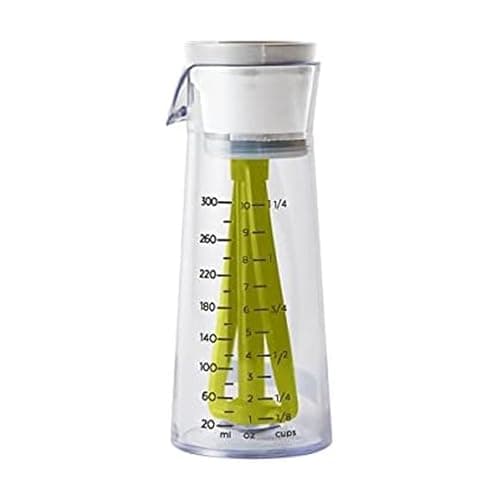 Image of Chef'n Emulstir Salad Dressing Mixer Bottle, Make Salad Dressings and Vinaigrettes in Seconds, 300 ml,Green