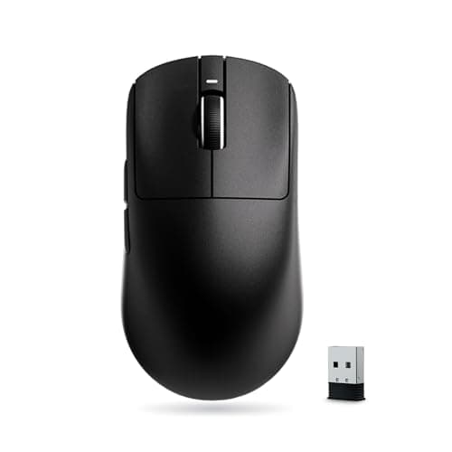 Image of ATK VXE Dragonfly R1 SE+ Wireless Gaming Mouse, PAW3395 SE Sensor, DPI up to 18,000, 55g Lightweight, 70 Hr Battery Life, 5 Programmable Buttons, Tri-Mode 2.4G/Bluetooth/Wired - Black