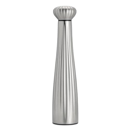 Image of Robert Welch Palm Satin Large Pepper Mill. Made from Stainless Steel. 25-Year Guarantee.