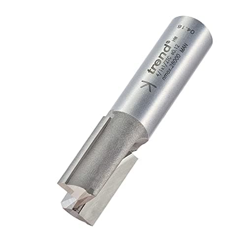 Image of Trend Professional Two Flute Router Cutter, 1/2 Inch Shank, 15mm Cut Diameter, 25mm Cut Length, Tungsten Carbide Tipped, 4/1X1/2TC