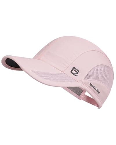 Image of GADIEMKENSD Quick Dry Baseball Cap Mens Womens Cooling Running Hat Summer Sun Hats Workout Accessories for Golf Hiking Gym Cycling Walking Outdoor Camping (Pink, S-M)
