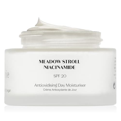 Image of Flanerie Antioxidising Day Moisturiser SPF 20 | Niacinamide, Hyaluronic Acid & Avocado Oil | SPF Face Cream for All Skin Types | Pore Refining, Anti-Ageing & Blemish Control | For Women & Men 45ml