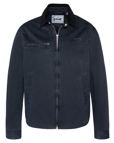 Image of Schott NYC Cadamswash jacket Men, navy blue, XL