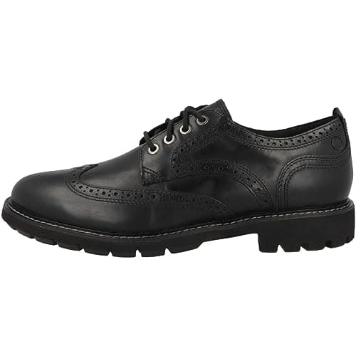 Image of Clarks Batcombe Far Mens Black Leather, 8