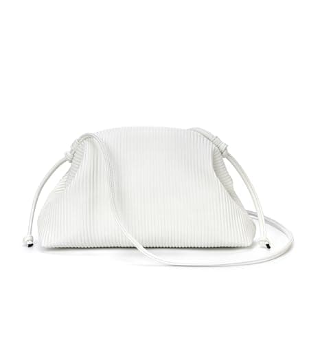 Image of KingTo Clutch Purses for Women, Soft Cloud Bag Fashion Dumpling with Ruched Pouch Handbag for Crossbody Shoulder