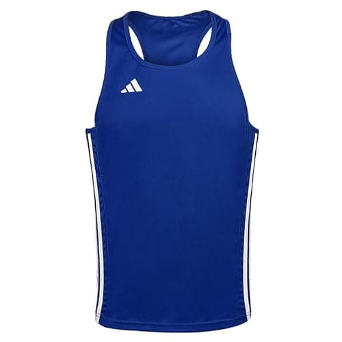 Image of adidas Mens Boxing Vest Sleeveless Blue L