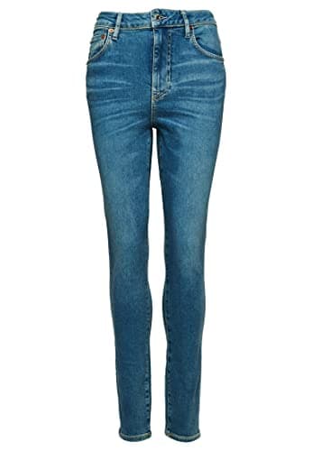 Image of Superdry Vintage High Rise Skinny W7010796A Salem Mid Blue Size 25, Salem Mid Blue, 25W x 32L