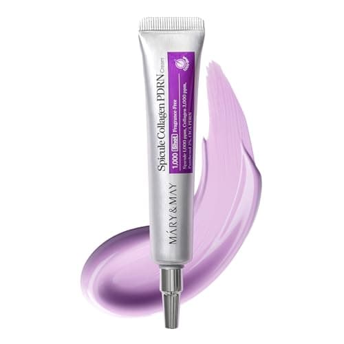 Image of Mary&May Spicule Collagen PDRN Cream - Korean Face Moisturizer with Marine Spicules & French Collagen - Plumping Barrier Elasticity Treatment, Ceramide Panthenol for Sensitive Skin, 15g