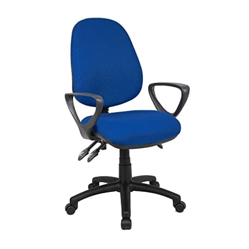 Image of DAMS 3-Lever Vantage Chair, Leather, Royal Blue