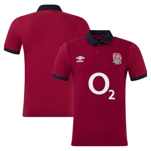 Image of Umbro England Rugby Men's Shirt Alternate Classic Jersey (UK, Alpha, 3XL, Regular, Regular, Red)