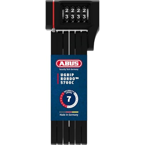 Image of ABUS Bordo uGrip 5700C SH folding lock with bracket - Bicycle lock with combination code and 5 mm thick bars - security level 7
