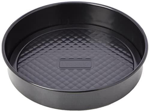 Image of Prestige Inspire Non Stick Round Cake Tin 23cm with Loose Base - Round 9 Inch Sandwich Cake Tins for Baking, Freezer & Dishwasher Safe, Heavy Gauge Carbon Steel Bakeware, Black