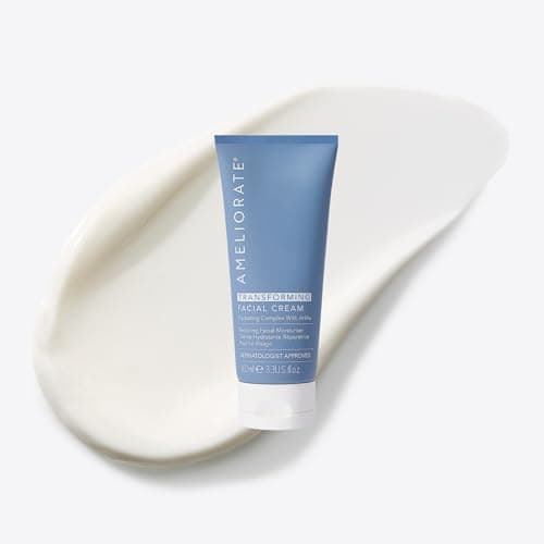 Image of AMELIORATE Transforming Facial Cream 100ml | Moisturiser for Dry, Sensitive Skin | Reduces Redness & Fine Lines, Supports Skin's Natural Barrier | Hyaluronic Acid | UK Dermatologist Approved