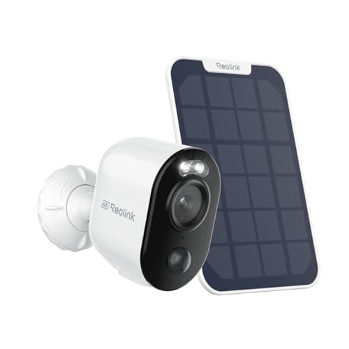 Image of Reolink Solar Security Camera Outdoor Wireless | Battery-powered, 4K HD Video, Colour Night Vision, Live View, AI Detection, Smart Alerts, Two-Way Talk | Works with Alexa Home Hub