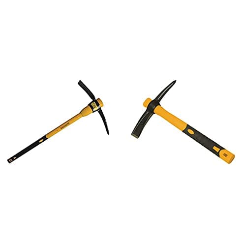 Image of Roughneck ROU64152 Pick Mattock with Comfortable Fibreglass Handle 5lbs/2.27kg & ROU64011 Micro Pick Mattock 14oz/400g