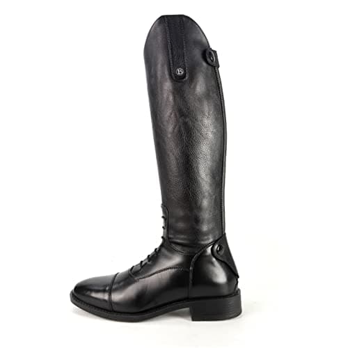 Image of Brogini Como Piccino Wide Kids Long Riding Boots - Black EUR 36