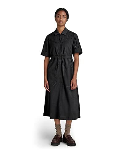 Image of G-Star Women's Flightsuit Holiday Dress, Multicolour (dk black htr D20649-C914-7293), L