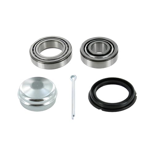 Image of SKF Wheel Bearing Kit With Shaft Seal VKBA 542 Rear Axle Position Height 97 mm Length 95 mm Width 64 mm - OE Quality