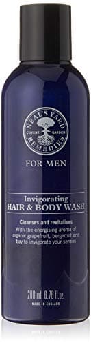 Image of Neal's Yard Remedies | Invigorating Hair & Body Wash | Gifts for Men | Certified Organic Bergamot & Grapefruit Fragrance | Revitalises The Mind | 200ml