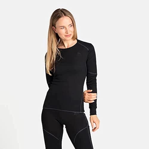 Image of Odlo Thermal Underwear Women's Active X-Warm I Long-sleeved Thermal Shirt I Warm Ski Underwear I Long-sleeved Thermal Shirt with Round Neck I Women