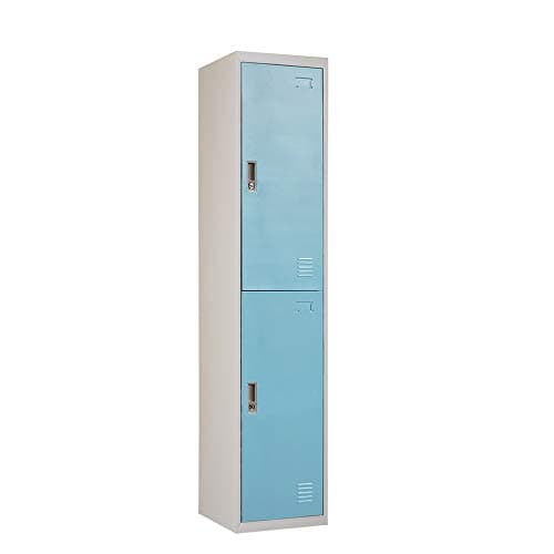 Image of Panana Metal Storage Lockers Lockable Office File Cupboard Unit Racking Solutions School Staff Gym Changing Room Double Door