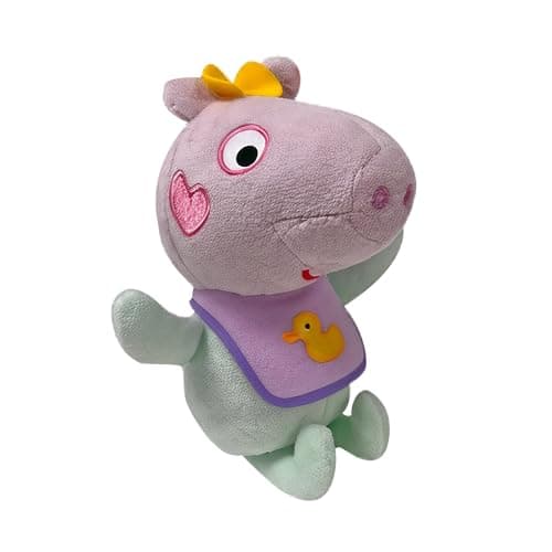 Image of TY Baby Evie Peppa Pig Beanie 13cm Soft Plush Toy Teddy – Collectible Stuffed Plushies Cuddly Soft Toy for Kids – Cute Plush Gift and Soft Toys