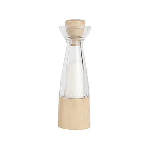 Image of T&G Woodware CrushGrind Stockholm FSC Certified Beech Salt Mill, 20 cm, Clear Acrylic/Beech, 11531