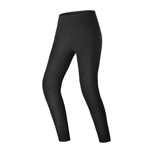 Image of SHIMA Cruz 2.0 Motorcycle Leggings for Women Knee Protectors Motorbike Armoured Trousers Lightweight Protective Pants Stretch Reinforced Armored Bike (Womens, Black, M)