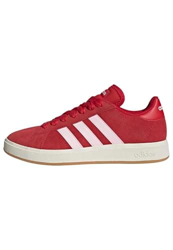 Image of adidas Women's Grand Court Base 00s Shoes, Better Scarlet/Clear Pink/Off White, 7 UK