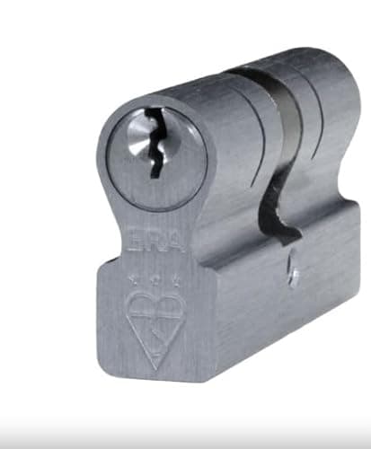 Image of British Standard Kitemarked 6 Pin Invincible Double Door Cylinder – High Security Anti-Snap Euro Profile Lock Barrel for uPVC, Composite & Wooden Doors (Satin, 35mm/35mm)