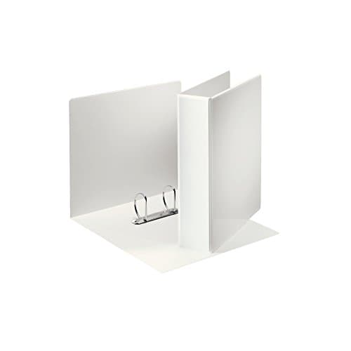 Image of Leitz 49742 A4 Presentation Ring Binder with Pouches and 2 Rings 50 mm Width White Polypropylene