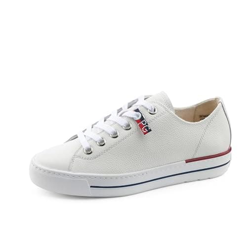 Image of Paul Green Women Lace-Up Shoes, Ladies Comfort Shoes,Comfort Low Shoe,Laces,Comfortable,Weiß (White),40.5 EU / 7 UK