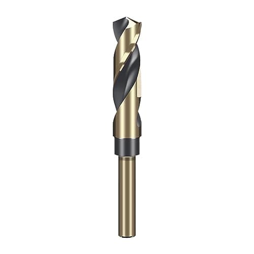 Image of LEPEVNEY 16mm Reduced Shank Twist Drill Bit with 1/2 Inch 12.7mm Shank for Stainless Steel Aluminum Alloy Metal Copper Plastic Wood, Made of High Speed Steel 4341, Ideal for Drilling Steel Plate
